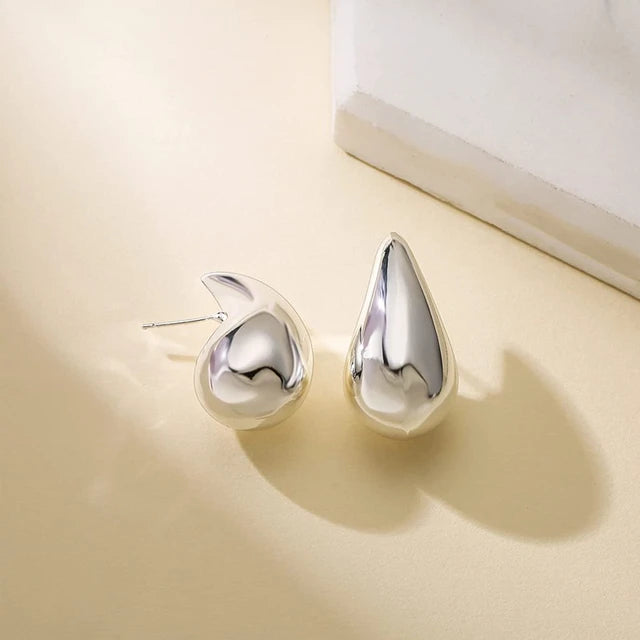 CHUNKY TEARDROP STUDS