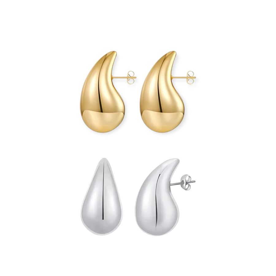 CHUNKY TEARDROP STUDS